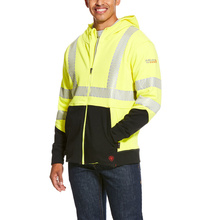 Ariat FR HI-VIS Dual Hazard Zip Front Sweatshirt - Hi-Vis Yellow/Black
